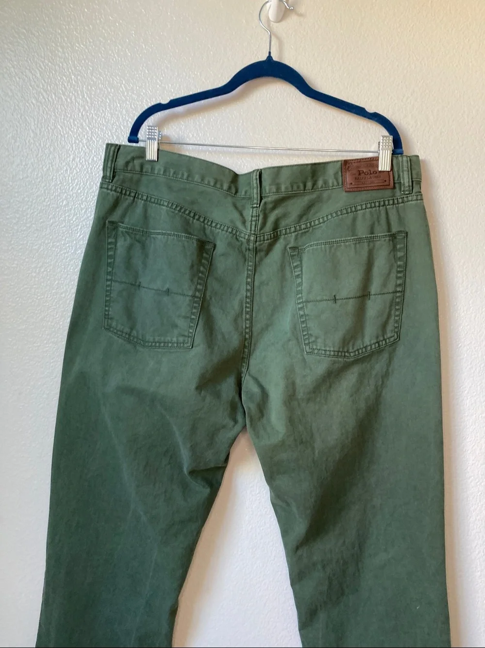 Polo Ralph Lauren Authentic Dungarees Cotton 650 Straight Pants Olive 38/32